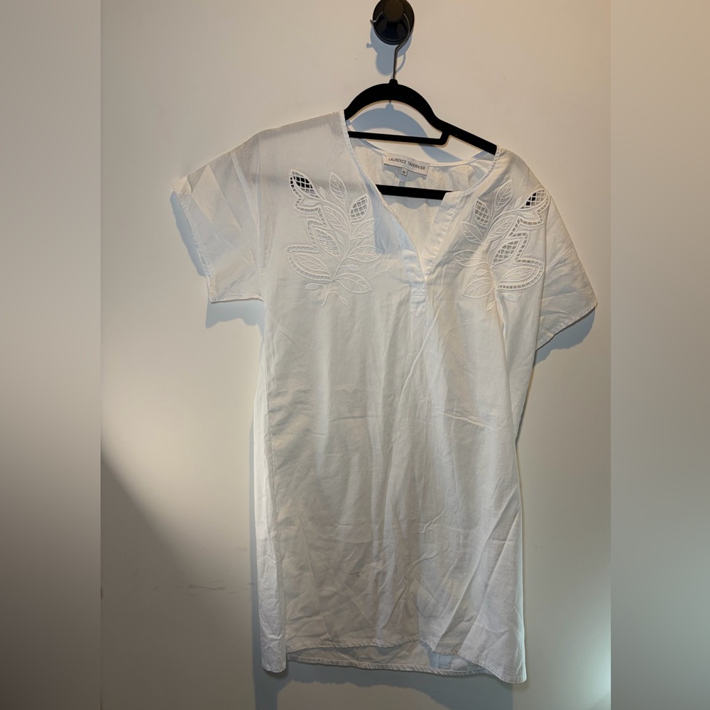 Laurence Tavernier‎ White Embroidered Dress